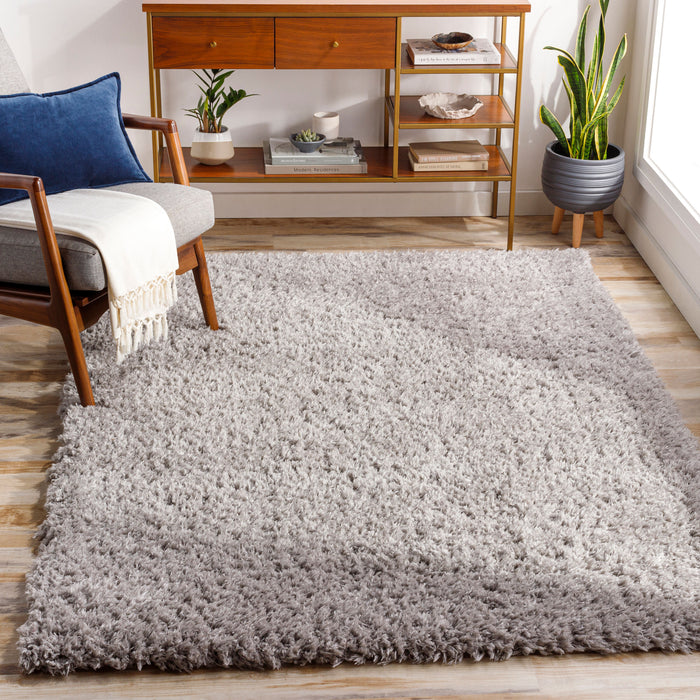 Angora Machine Woven 5'3"x7' Rug - Grey