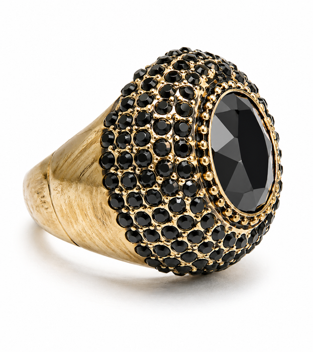 Black and Gold Ring