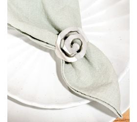 Silver Swirl Napkin Ring