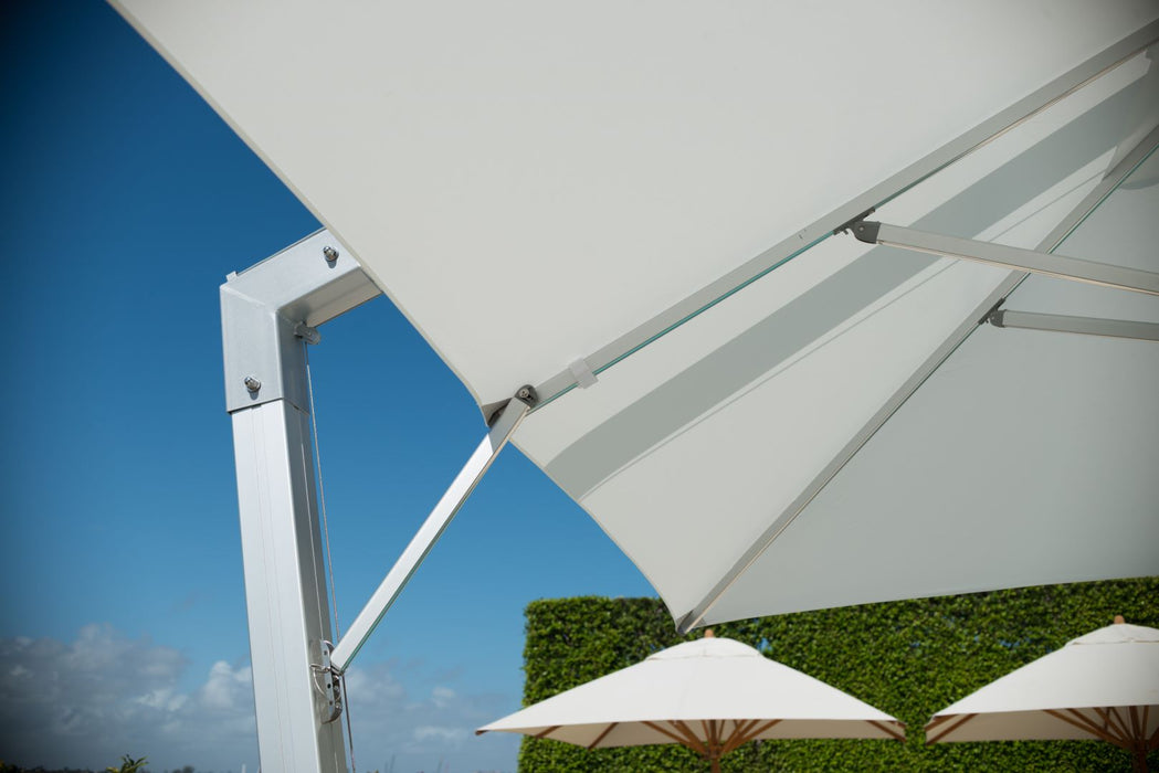 10' Square Hurricane Aluminum Side Wind Umbrella