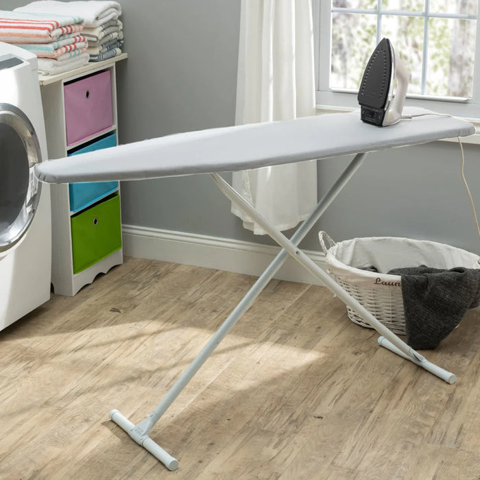 T-Leg Ironing Board With Perforated Top - Space Grey