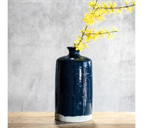 Deep Blue Terracotta Vase