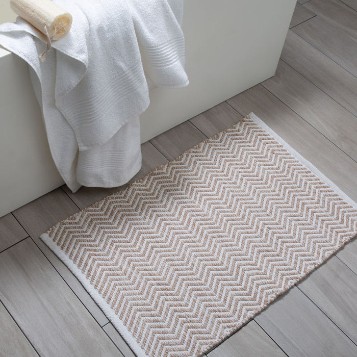 Avignon Beige Bath Mat