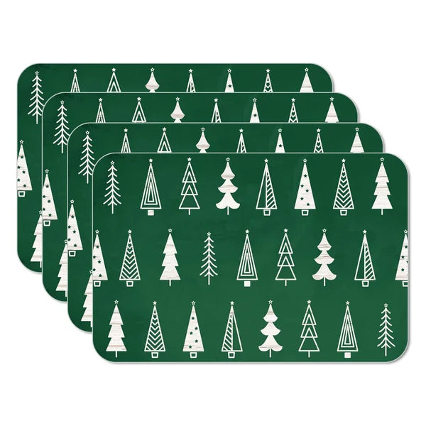 Scandi Christmas Trees Reversible Placemats