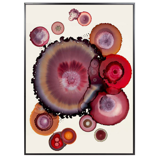 Red Geodes Artwork