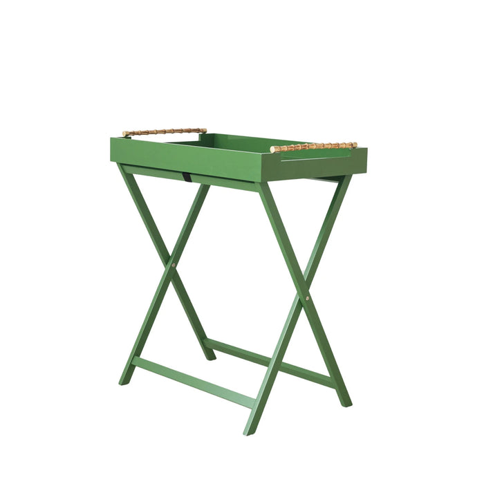 Green Folding Removable Tray Table