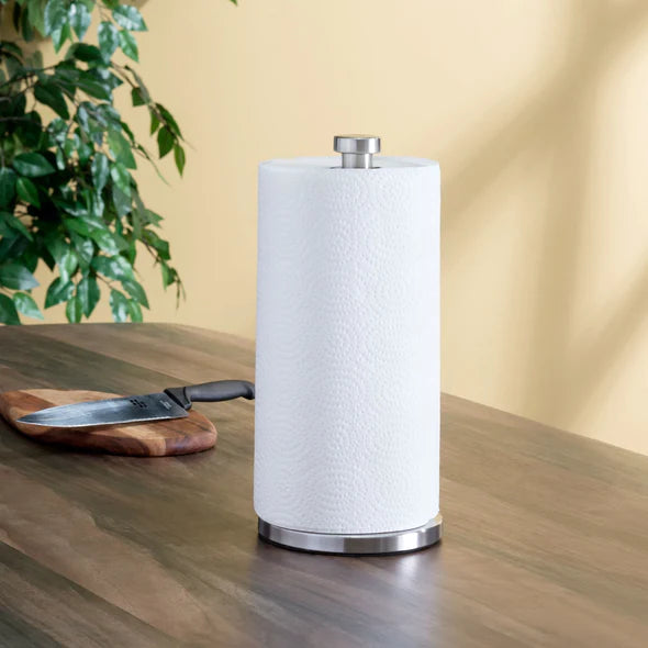 Free Standing Paper Towel Holder With Weighted Base