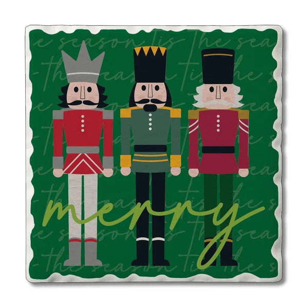 Merry Nutcrackers Coasters