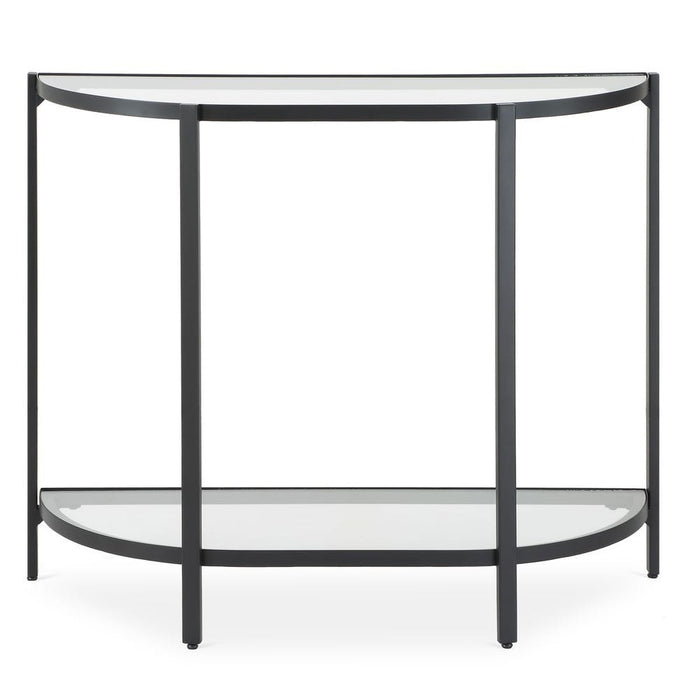 Black Half Moon Console Table