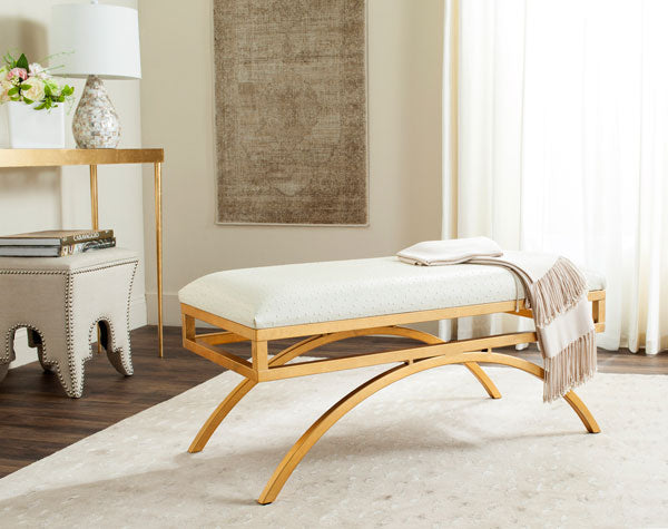 Moon Arc Bench - Cream & Gold