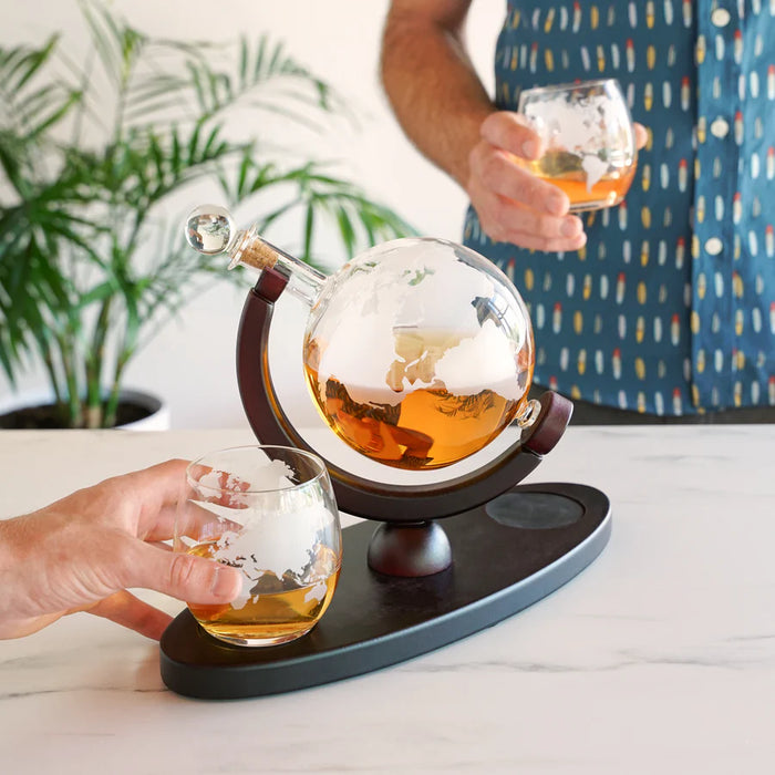 Globe Decanter & Tumblers Set