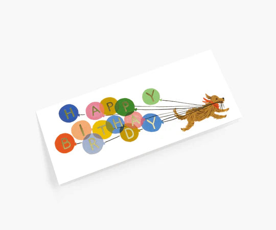 Birthday Balloon Money Holder Card