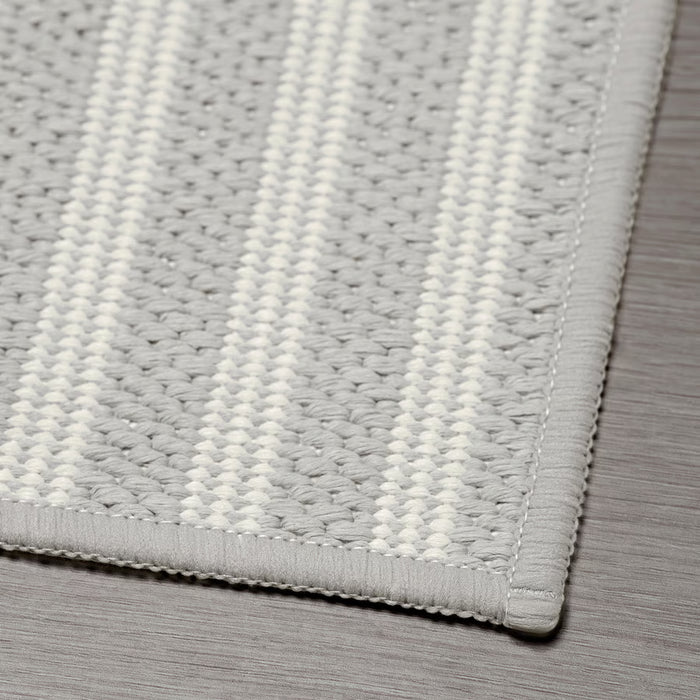 Gray Check Kitchen Mat