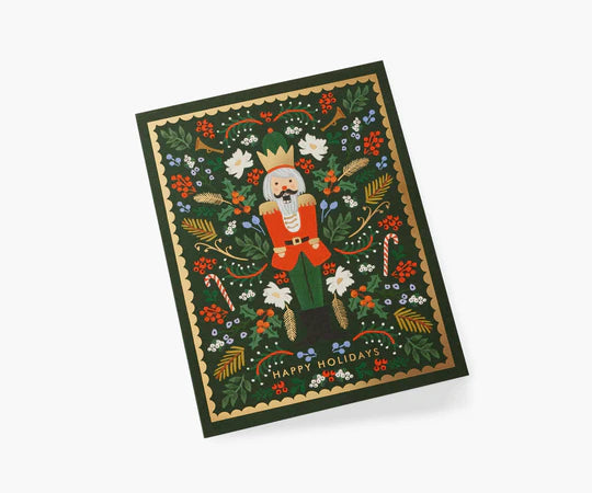 Evergreen Nutcracker Card