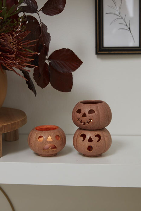 Grinning Pumpkin Votive - Assorted