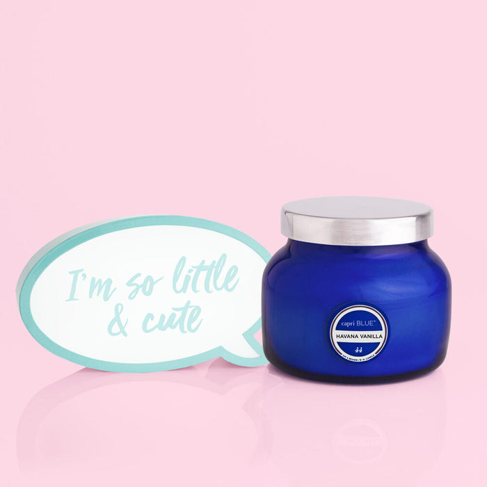8oz Blue Petite Jar Candle - Havana Vanilla