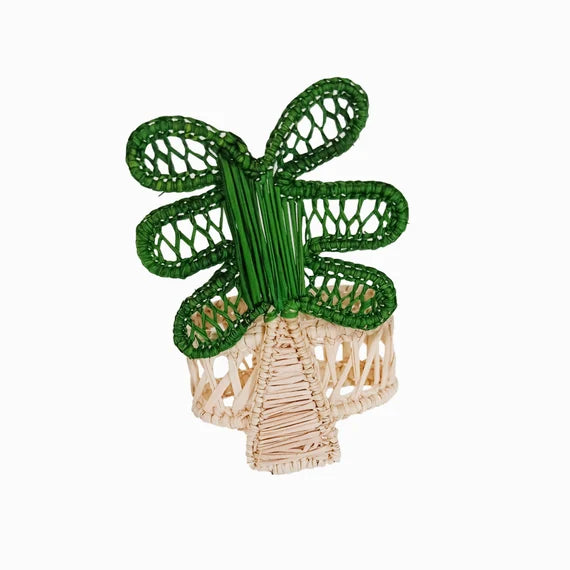 Palm Napkin Rings - Set Of 4