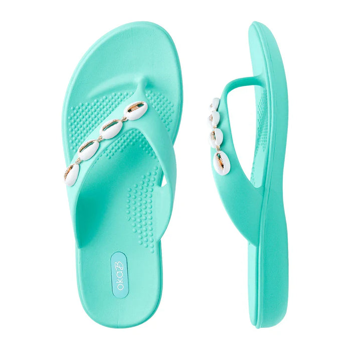 Lanie Sea Glass Flip Flops