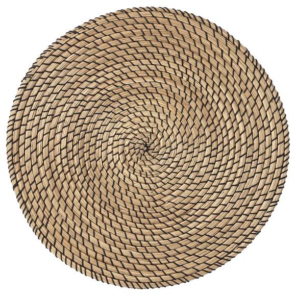 Black / Seagrass Round Placemat