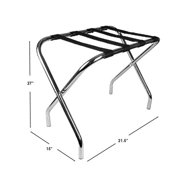 Foldable Chrome Luggage Rack