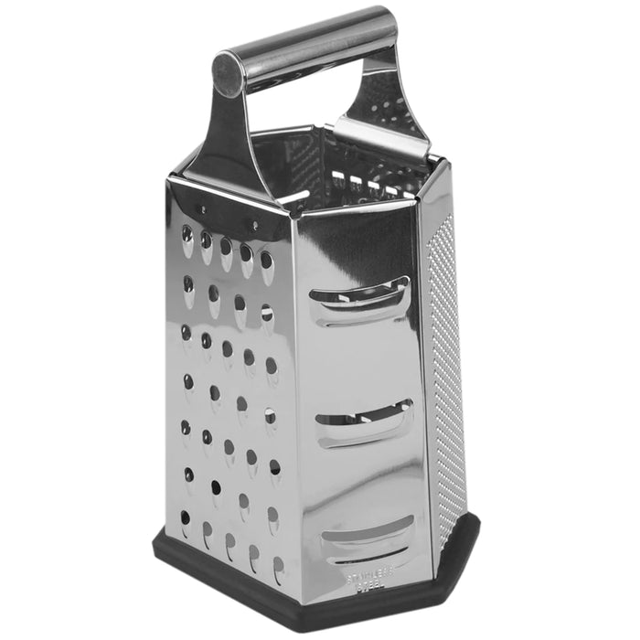 Home Basics 6-Sided Stainless Steel Cheese Grater