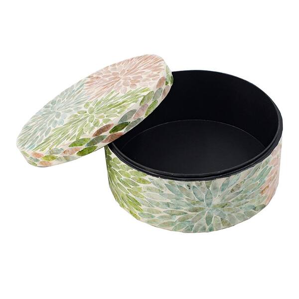 Multi Color Capiz Decor Box