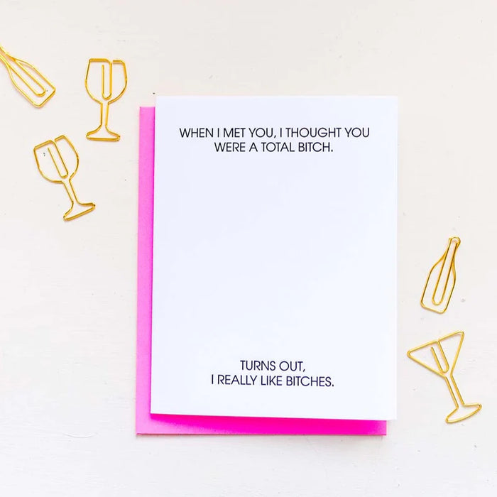 Total Bitch - Letterpress Card