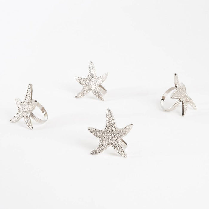 Starfish Napkin Ring - White
