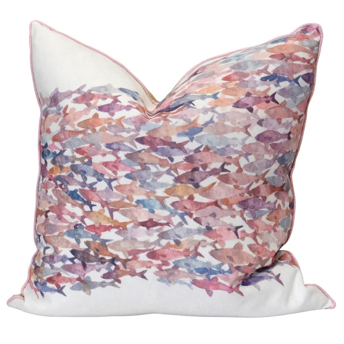 School Of Fish Down Pillow