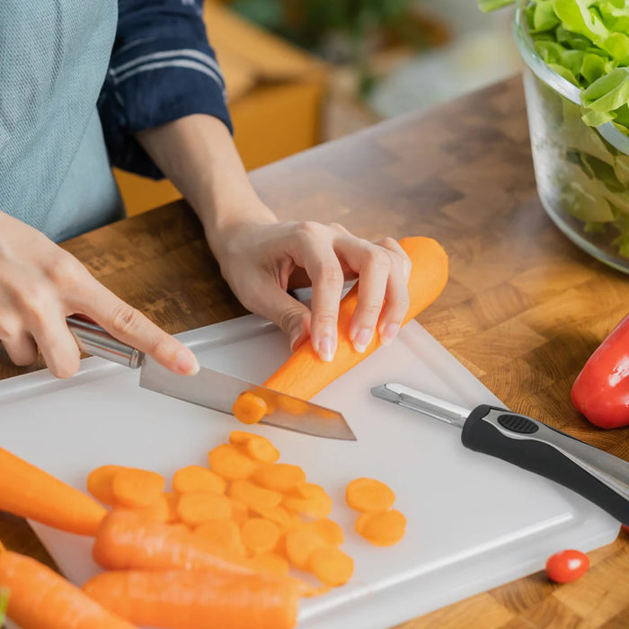 Home Basics Swivel Vegetable Peeler With Rubber Grip