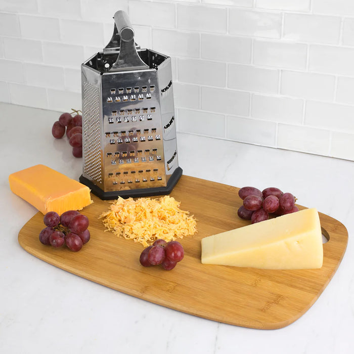 Home Basics 6-Sided Stainless Steel Cheese Grater