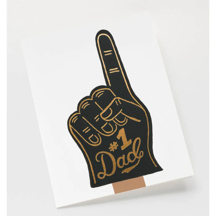 #1 Dad Father's Day Greeting Card