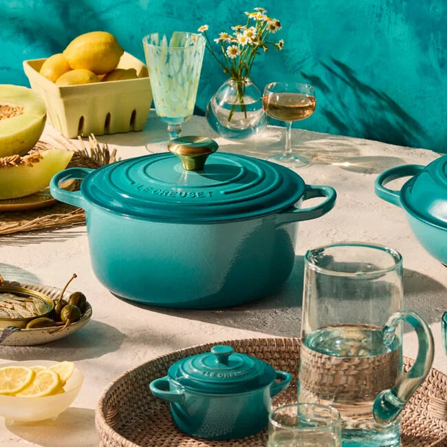 5.5Qt. Round Dutch Oven - Bleu Riviera