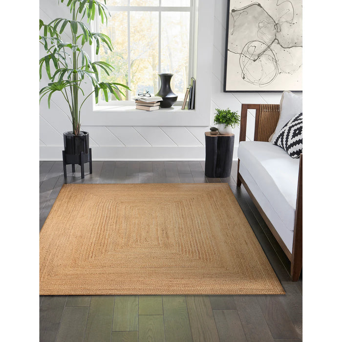 Tulum Plain Natural Jute Rug