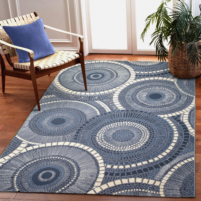 Marina Circles Delft Rug