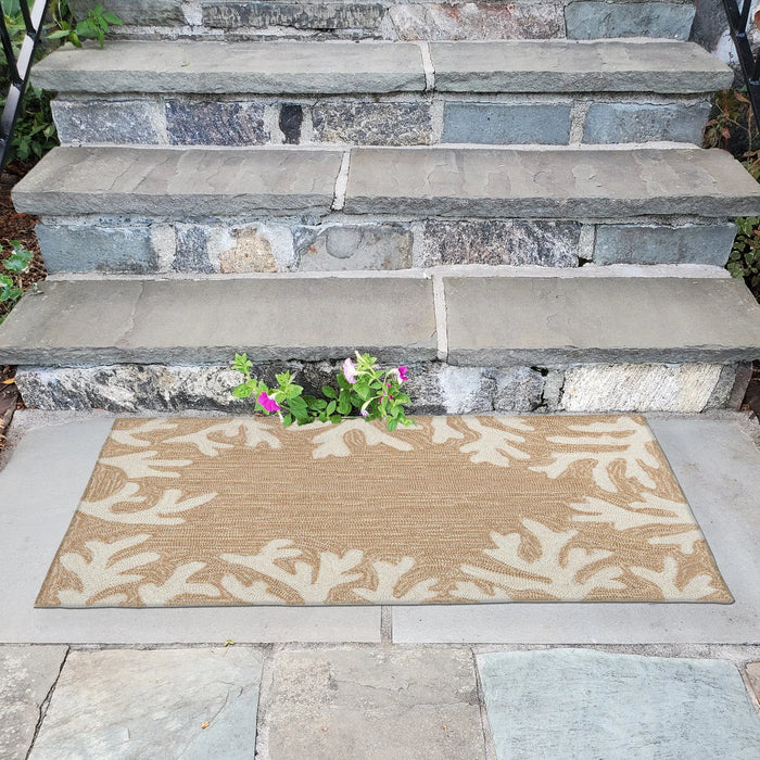 Capri Coral Border Doormat