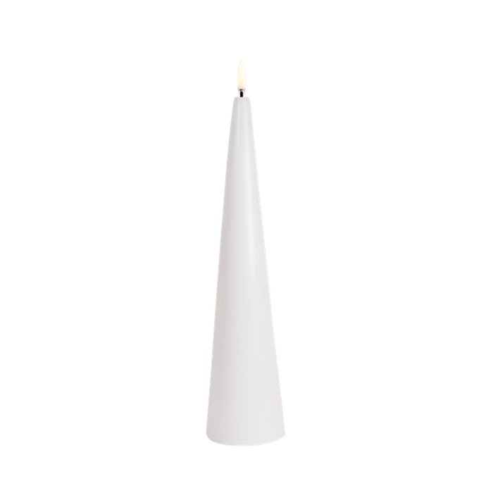 11.8" LED Cone Candle - Smooth