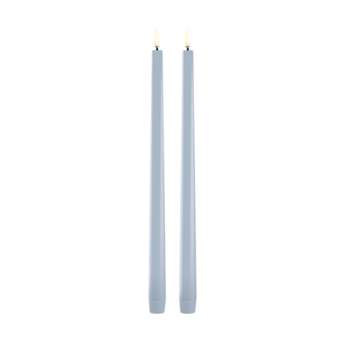 12.6"H LED Slim Taper 2 Pack Candles