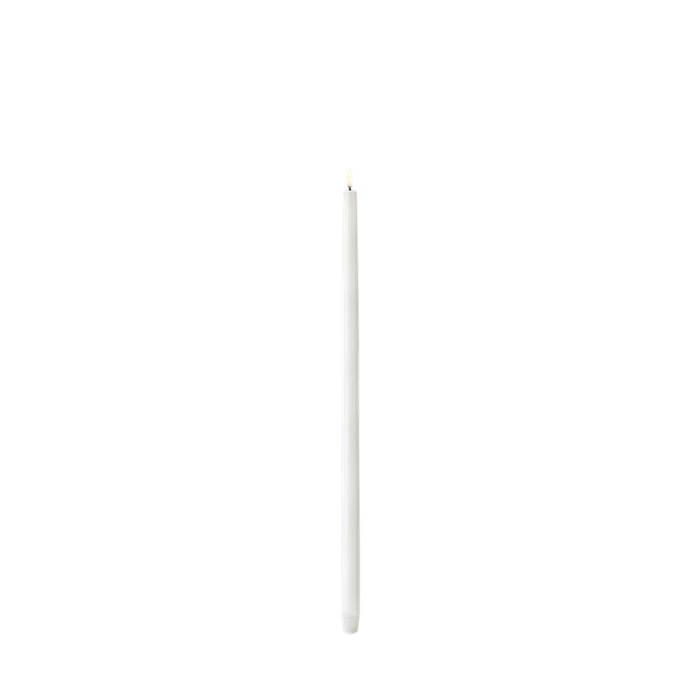 LED Tall Taper Candle - Nordic White
