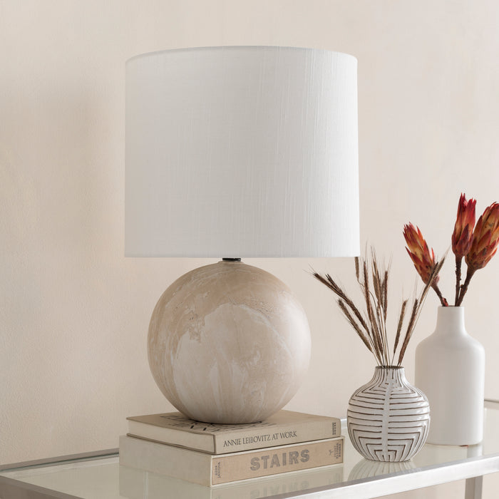 Vogel Cream & White Table Lamp