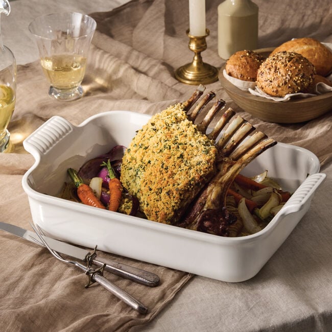 4Qt. Rectangular Bake Dish - White
