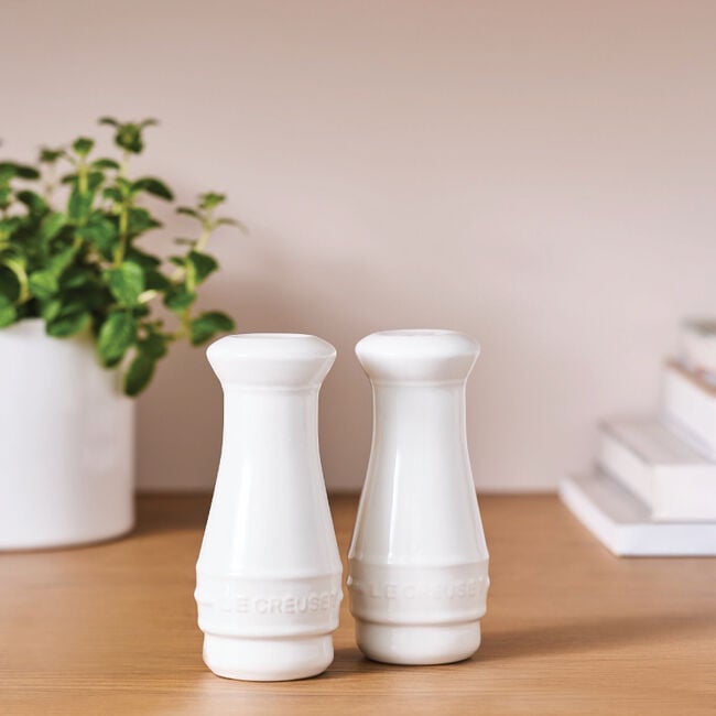 4oz Salt & Pepper Shakers - White