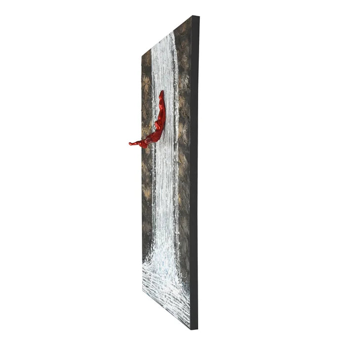 Red Cliff Diver Canvas Art