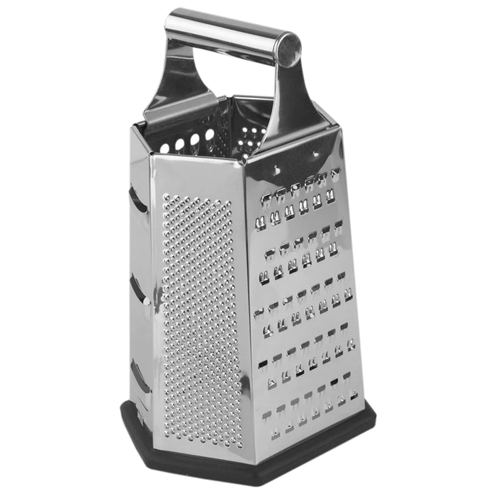 Home Basics 6-Sided Stainless Steel Cheese Grater