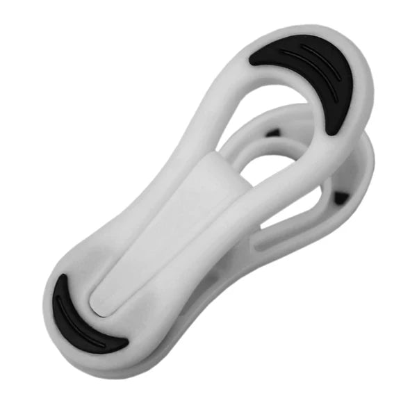 10pk. Plastic Clips - White