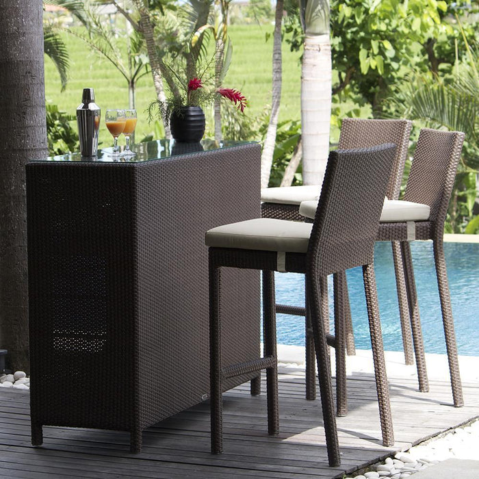 Pacific Bar Table with Glass
