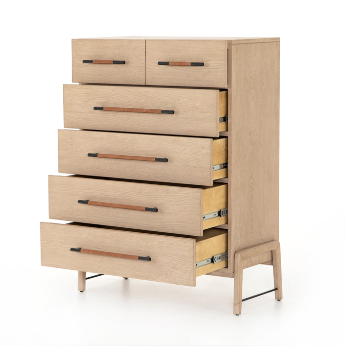 Rosedale 6-Drawer Tall Dresser - Yucca Oak