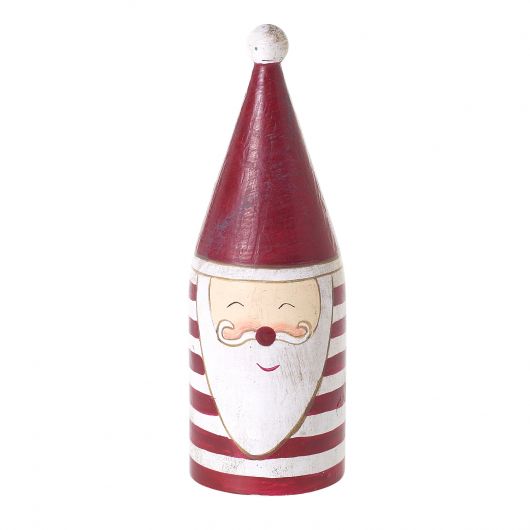 Candystripe Santa Figurine