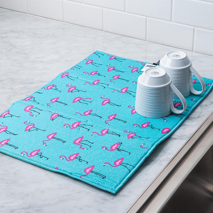 Flamingo Pink Drying Mat