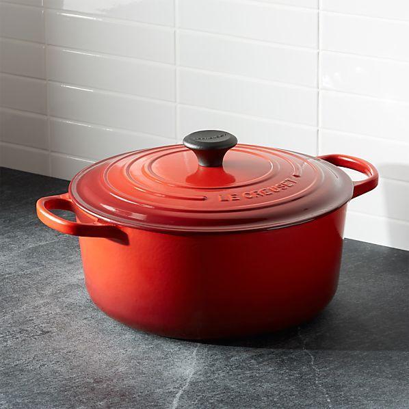 Large Round Dutch Oven-Cerise
